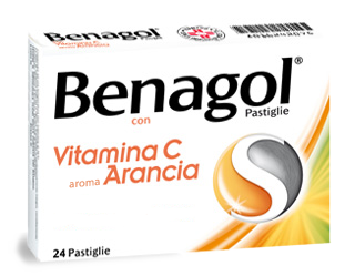 BENAGOL VIT C*24PAST ARANCIA - farmacia015