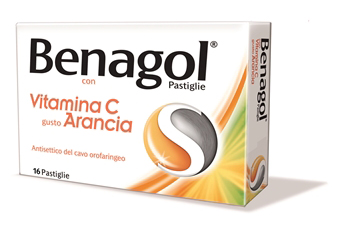 BENAGOL VIT C*16PAST ARANCIA - farmacia015