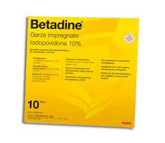 BETADINE*10GARZE IMPREGN 10x10 - farmacia015