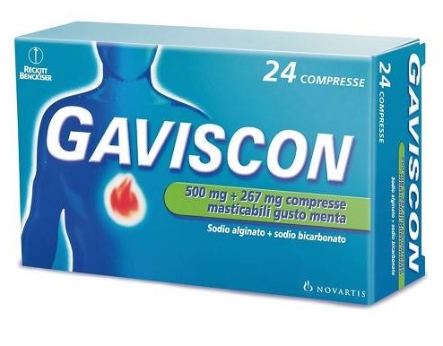 GAVISCON*24CPR MENTA 500+267MG - farmacia015