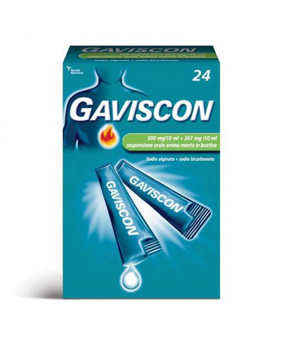 GAVISCON*24BUST 500+267MG/10ML - farmacia015