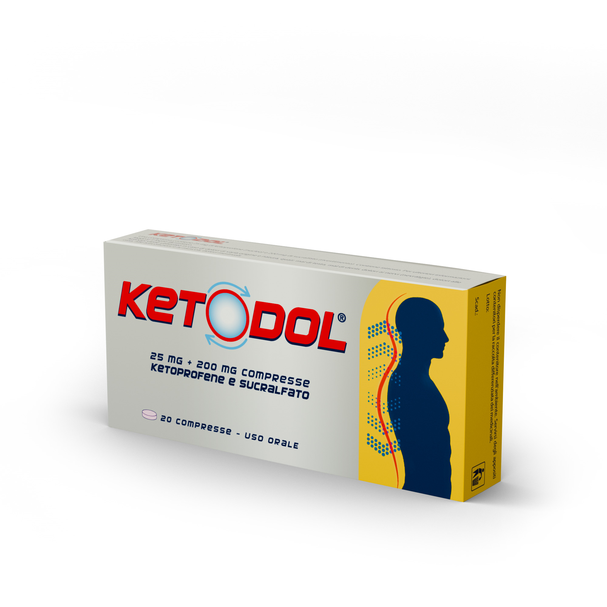 KETODOL*20CPR 25MG+200MG - farmacia015