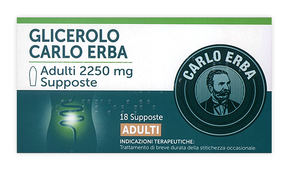 GLICEROLO*AD 18SUPP 2250MG - farmacia015