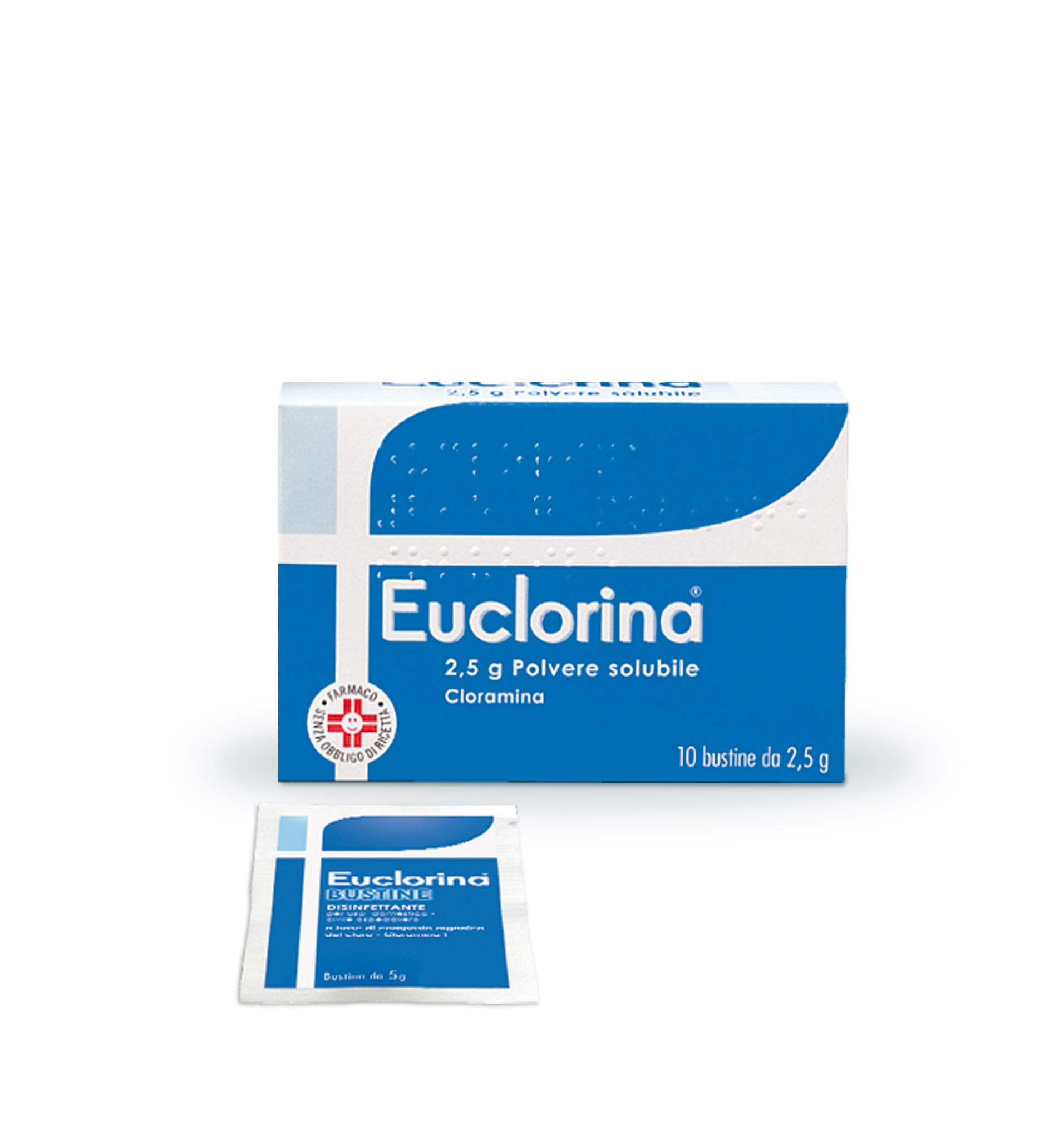 EUCLORINA*POLV SOL 10BUST 2,5G - farmacia015