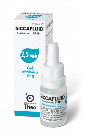 SICCAFLUID*GEL OFT 10G 2,5MG/G - farmacia015