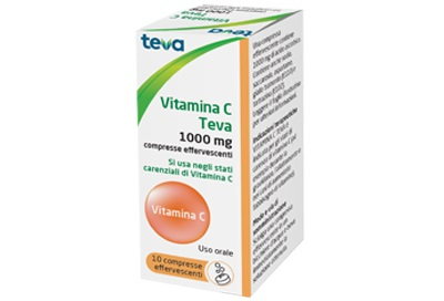 VITAMINA C TEVA*10CPR EFF 1G - farmacia015