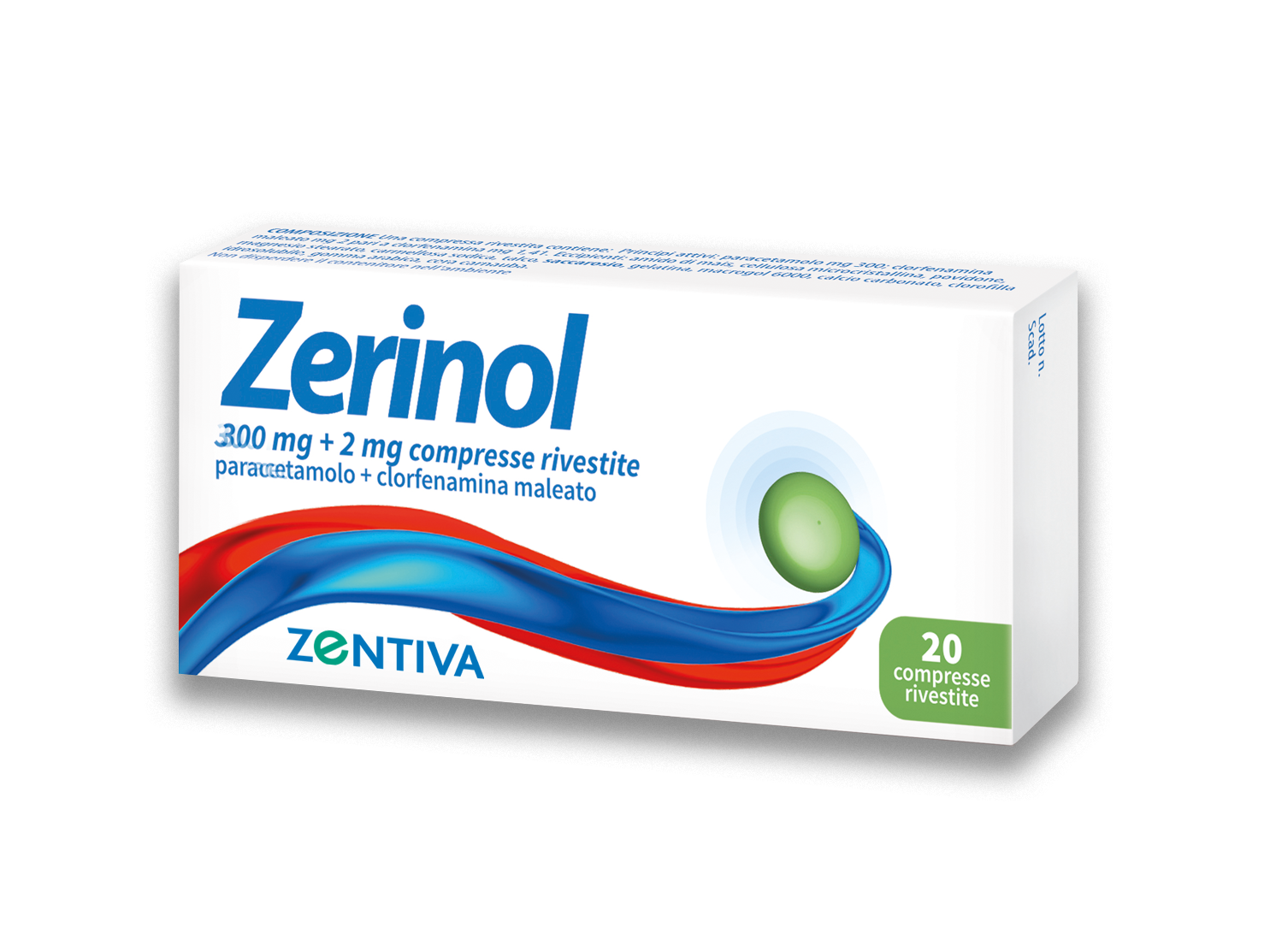 ZERINOL*20CPR RIV 300MG+2MG - farmacia015