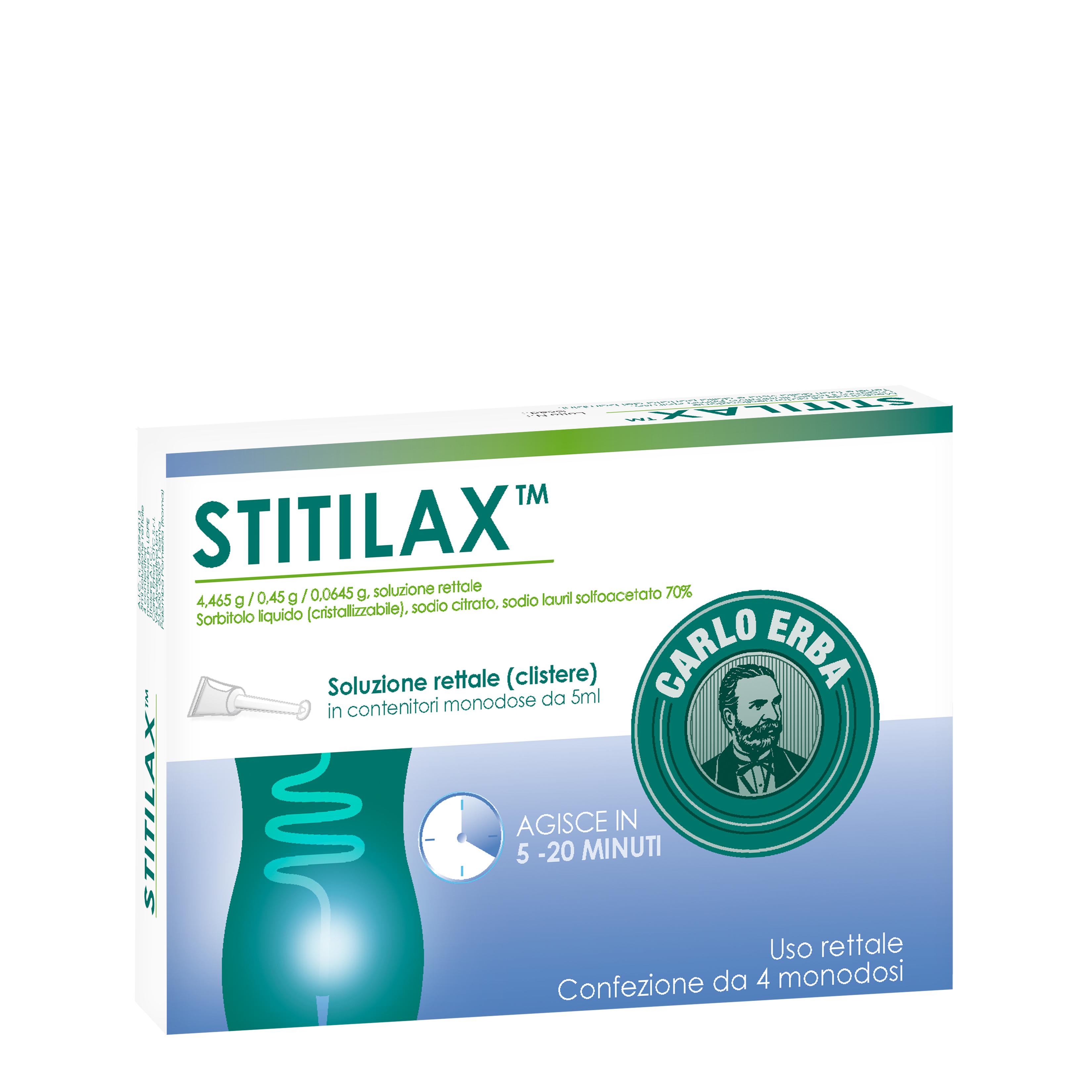 STITILAX*RETT SOL 4FL MONO 5ML - farmacia015