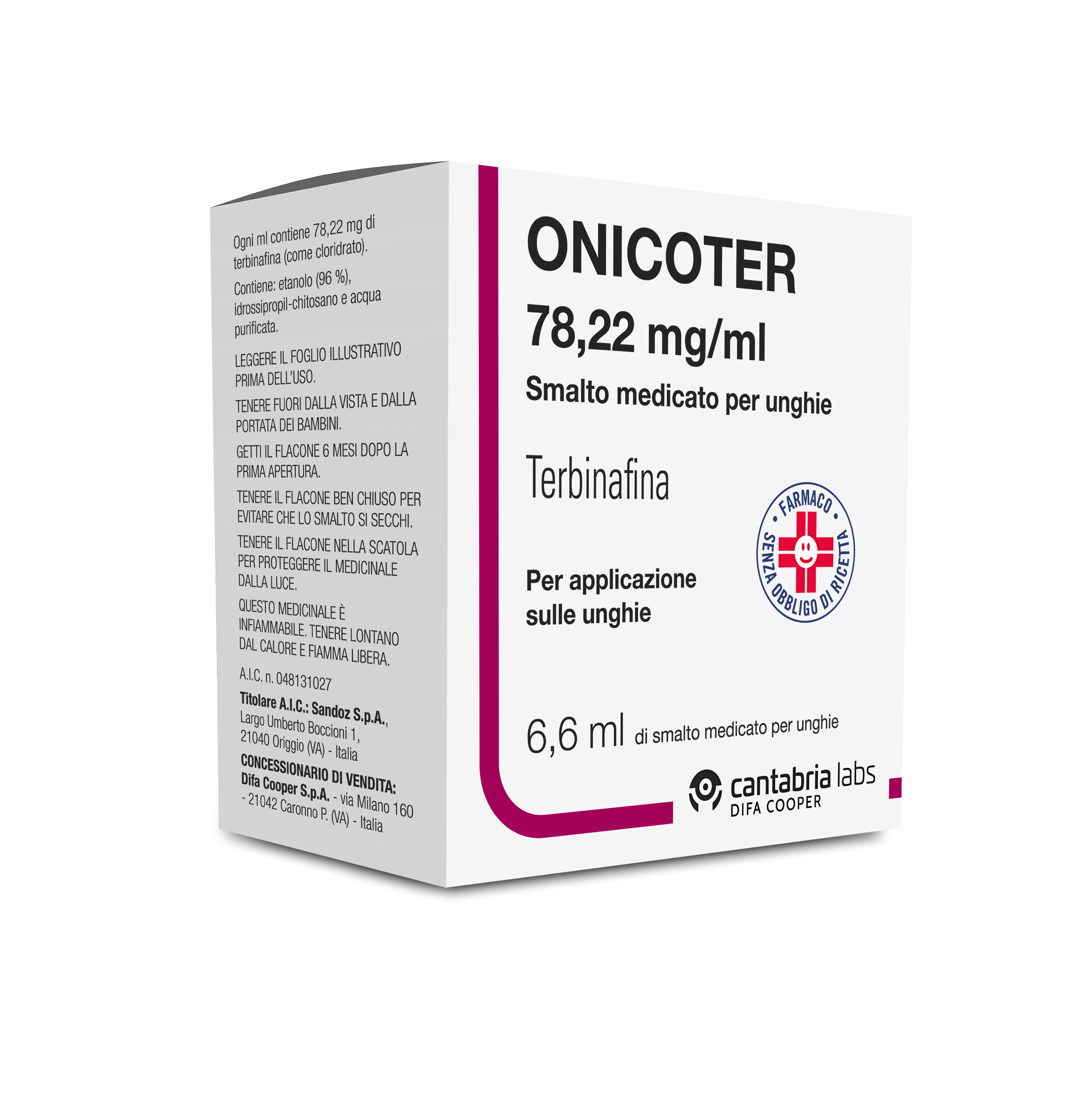 ONICOTER*SMALTO MED 1FL 6,6ML - farmacia015