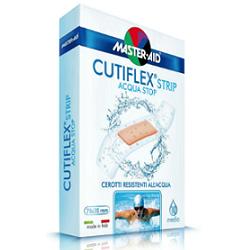 CEROTTO MASTER-AID CUTIFLEXMED STRIP TRASPARENTE IMPERMEABILE SUPPORTO IN POLIURETANO MEDIO 10 PEZZI - farmacia015
