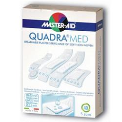 CEROTTO MASTER-AID QUADRA DERMOATTIVO FORMATI ASSORTITI 40 PEZZI - farmacia015