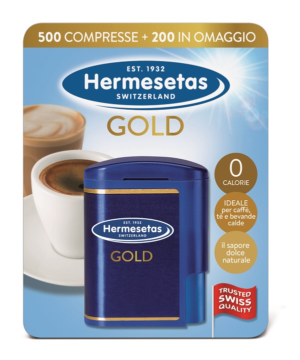 HERMESETAS GOLD 500+200 COMPRESSE 35 G - farmacia015