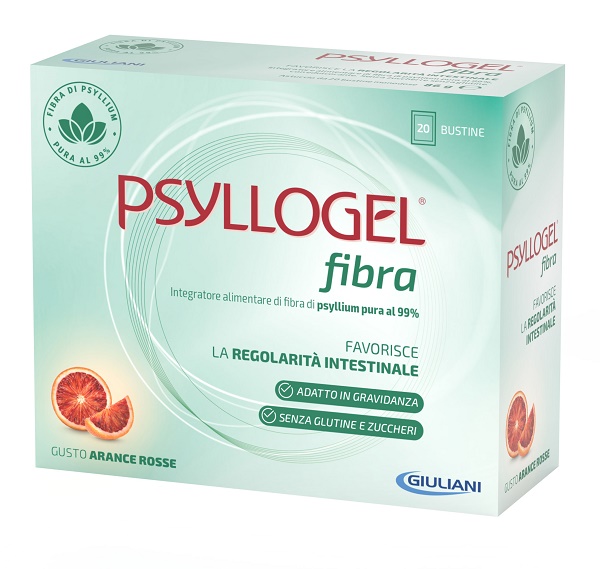 PSYLLOGEL FIBRA ARANCE ROSSE 20 BUSTINE - farmacia015