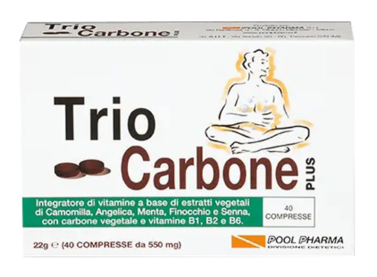 TRIOCARBONE PLUS 40 COMPRESSE - farmacia015