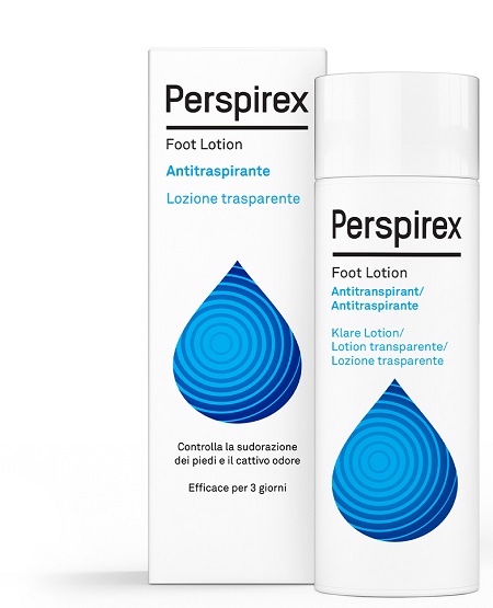 PERSPIREX FOOT LOTION ANTITRASPIRANTE LOZIONE TRASPARENTE SUDORAZIONE E CATTIVO ODORE PIEDI 100 ML - farmacia015