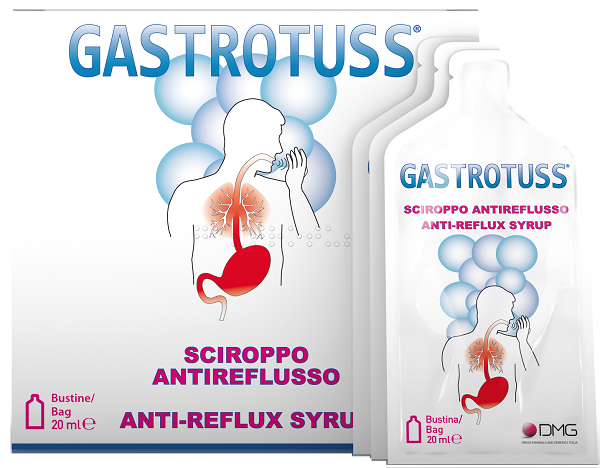 SCIROPPO ANTIREFLUSSO GASTROTUSS 25 BUSTINE MONODOSE 20 ML - farmacia015