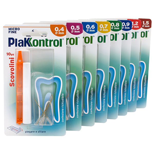 PLAKKONTROL MINIGRIP SCOVOLINO 0,6 MM 10 PEZZI - farmacia015
