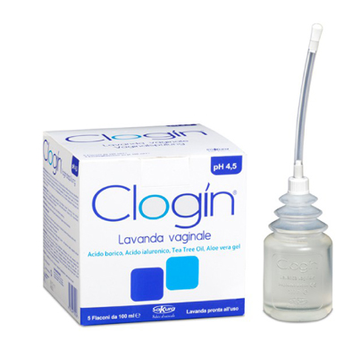 CLOGIN LAVANDA VAGINALE 5 FLACONI DA 100 ML + 5 CANNULE VAGINALI MONOUSO - farmacia015
