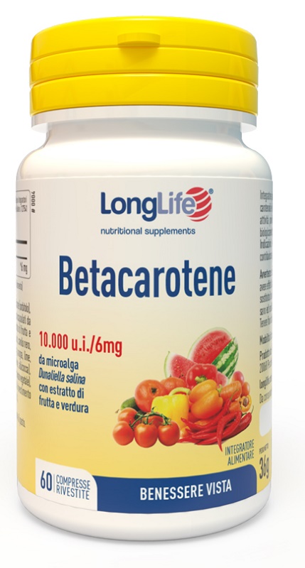 LONGLIFE BETACAROTENE 60 COMPRESSE - farmacia015