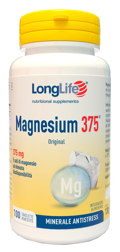 LONGLIFE MAGNESIUM 375 ORIGINAL 375 MG 100 TAVOLETTE - farmacia015