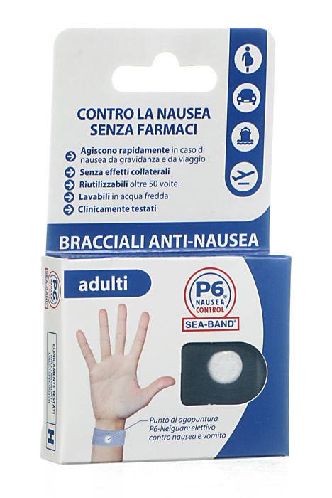 BRACCIALE ANTI NAUSEA PER ADULTI P6 NAUSEA CONTROL 2 PEZZI - farmacia015
