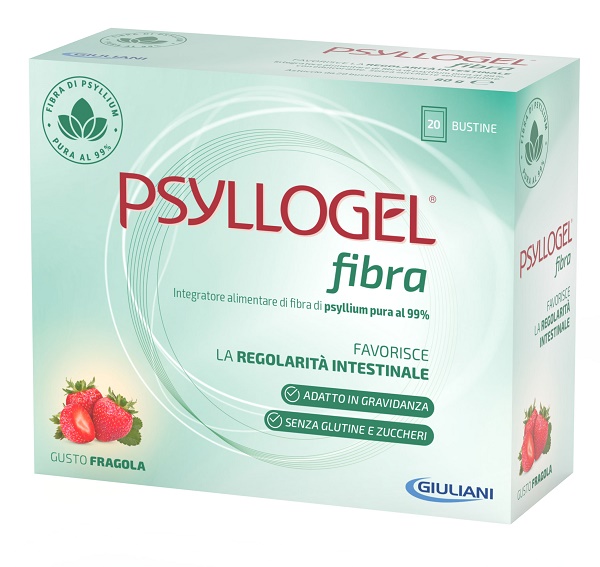 PSYLLOGEL FIBRA FRAGOLA 20 BUSTINE - farmacia015