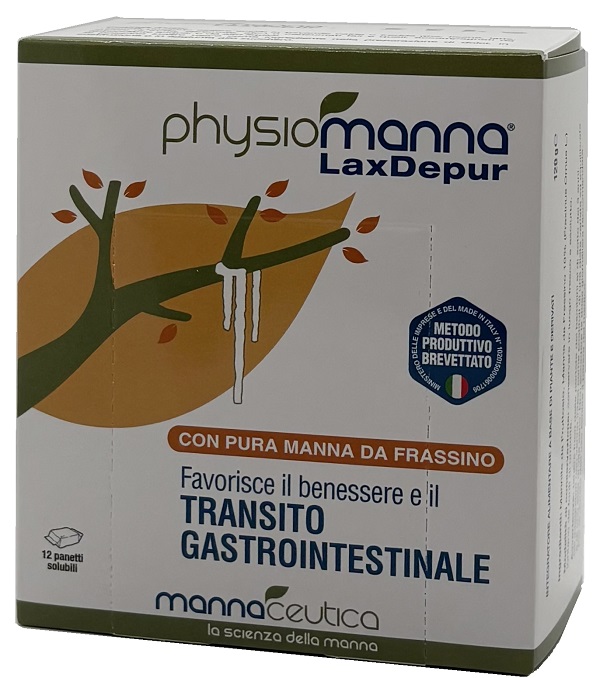 PHYSIOMANNA LAXDEPUR MANNITE DUFOUR 12 PANETTI SOLUBILI DA 10 G - farmacia015