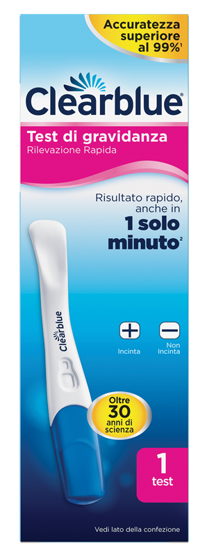 TEST DI GRAVIDANZA CLEARBLUE RILEVAZIONE RAPIDA 1 PEZZO - farmacia015