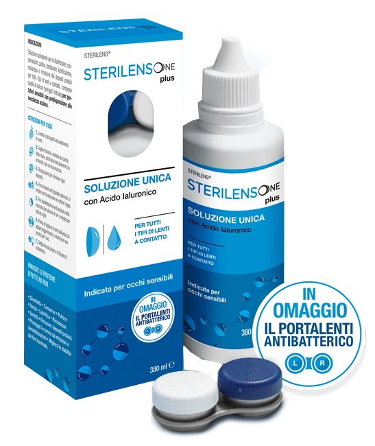 SOLUZIONE UNICA STERILENS ONE PLUS CON ACIDO IALURONICO 380 ML - farmacia015