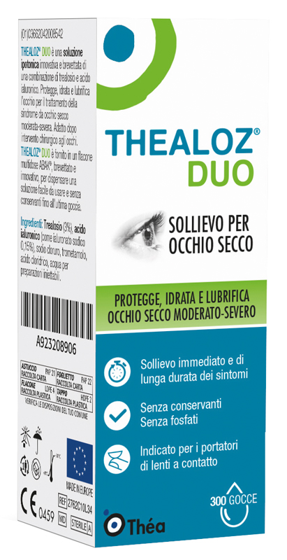 THEALOZ DUO SOLUZIONE OCULARE FLACONE 10 ML - farmacia015