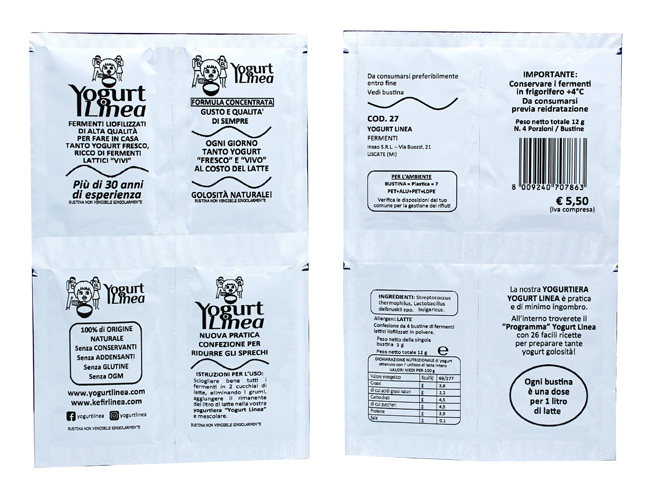 YOGURT LINEA FERMENTI LIOFILIZZATI 4 BUSTINE DA 6,5 G - farmacia015