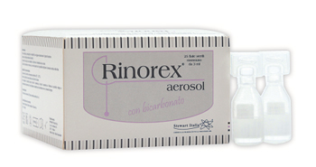 FIALA PER AEROSOL RINOREX BICARBONATO 25 FIALE 3 ML - farmacia015