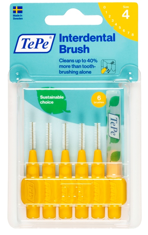 TEPE SCOVOLINO GIALLO 0,7 MM 6 PEZZI - farmacia015