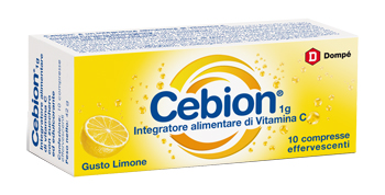 CEBION EFFERVESCENTE VITAMINA C LIMONE 10 COMPRESSE - farmacia015