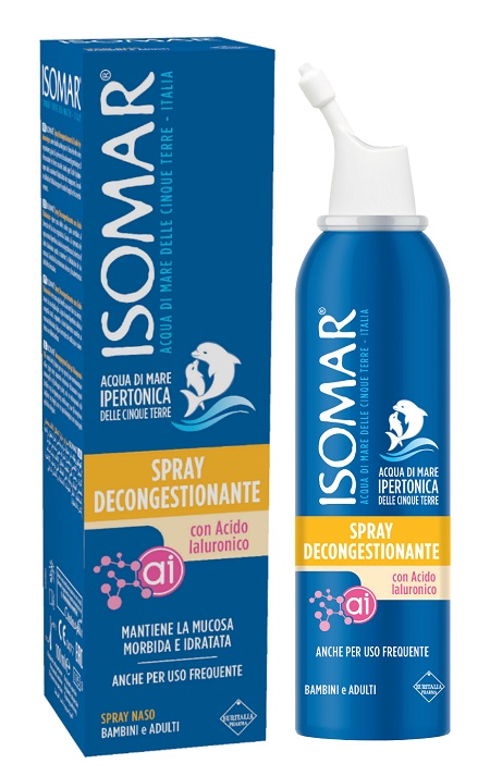 ISOMAR SPRAY DECONGESTIONANTE ACIDO IALURONICO 100 ML - farmacia015
