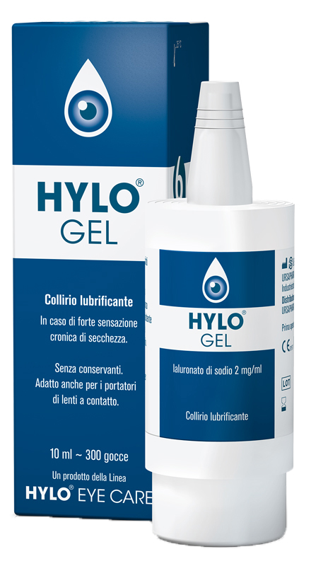 HYLO-GEL COLLIRIO LUBRIFICANTE ACIDO IALURONICO 0,2% 10 ML - farmacia015