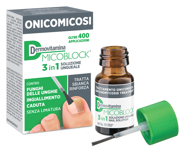 DERMOVITAMINA MICOBLOCK 3 IN 1 ONICOMICOSI SOLUZIONE UNGUEALE 7 ML - farmacia015