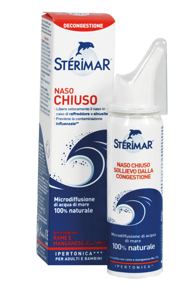 STERIMAR IPERTONICO NASO CHIUSO RAME E MANGANESE SPRAY 50 ML - farmacia015