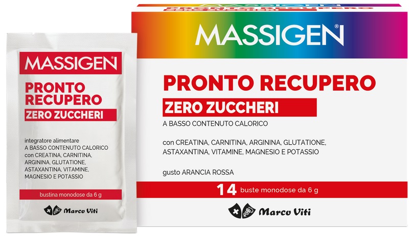 MASSIGEN PRONTO RECUPERO ZERO ZUCCHERI 14 BUSTINE - farmacia015