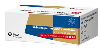 SIRINGA INSULINA USO VETERINARIO MSD-AH 30 SIRINGHE 40 UI/ML - farmacia015