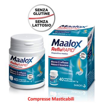 MAALOX REFLURAPID 40 COMPRESSE MASTICABILI - farmacia015