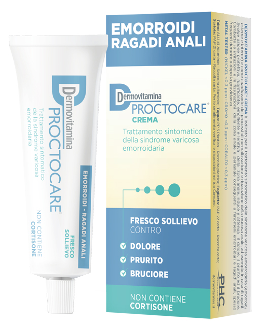 DERMOVITAMINA PROCTOCARE CREMA EMORROIDI RAGADI ANALI 30 ML CON CANNULA - farmacia015