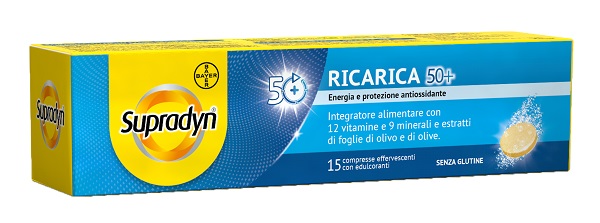 SUPRADYN RICARICA 50+ 15 COMPRESSE EFFERVESCENTI - farmacia015