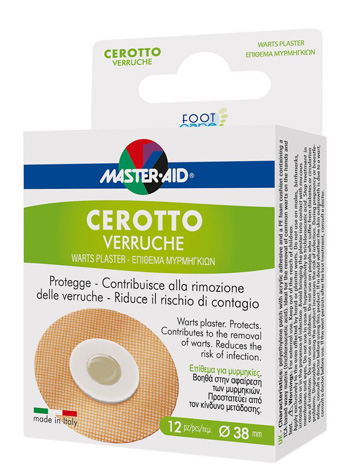CEROTTO VERRUCHE MASTER-AID FOOTCARE 38 MM 12 PEZZI E3 - farmacia015