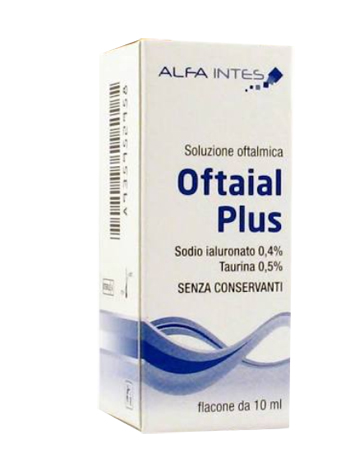 SOLUZIONE OFTALMICA OFTAIAL PLUS ACIDO IALURONICO 0,4% E TAURINA 10ML - farmacia015