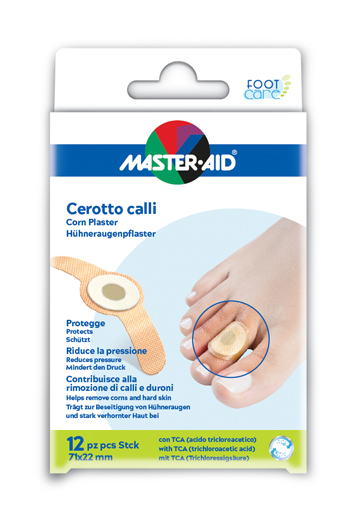 CEROTTO CALLIFUGO MASTER-AID FOOTCARE 71X22 MM 12 PEZZI B2 - farmacia015