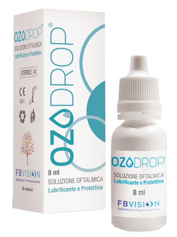 OZODROP LIPOZONEYE SOLUZIONE OFTALMICA BASE DI OLIO OZONIZZATO IN FOSFOLIPIDI 8 ML - farmacia015