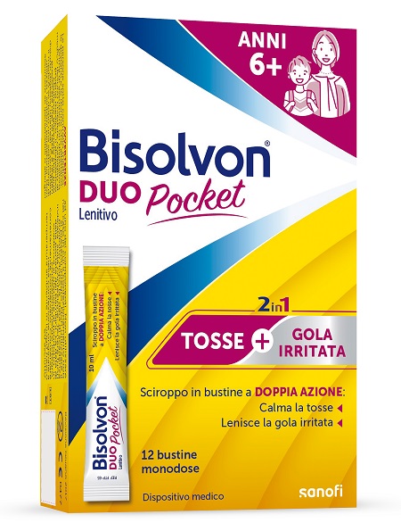 BISOLVON DUO POCKET LENITIVO NEW 12 BUSTINE - farmacia015