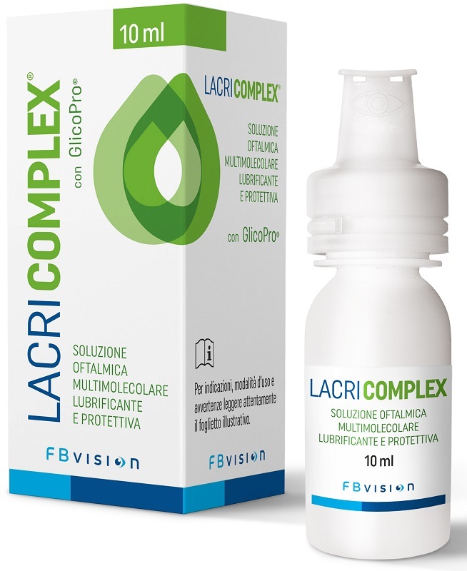 LACRICOMPLEX SOLUZIONE OFTALMICA MULTIMOLECOLARE LUBRIFICANTE PROTETTIVA 10 ML - farmacia015