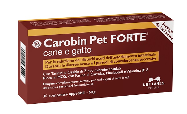 CAROBIN PET FORTE 30 COMPRESSE - farmacia015